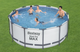 Каркасный бассейн Bestway круглый 488×122 см, объем 19480 л, фильтр-насос, лестница, тент - изображение 6