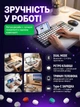 Бездротовий акумуляторний комплект клавіатура з мишкою USB для Windows/MAC UKC ZYG-8О6/ 92ІІ Wireless 100 key Bluetooth EN/UK - зображення 2