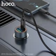 Автомобільний зарядний пристрій HOCO Z57A PD30W QC3.0 металевий Сірий - зображення 2