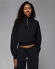 Кофта жіночі Jordan Flight Fleece Quarter-Zip Top S Чорний HV0326-010 - зображення 1