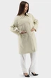 Жіночий осінньо-весняний плащ Casual з манжетами та поясом Basic (молочний, XL), 119649, 119640 - зображення 3