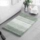 Набір килимків для ванної Soft Comfort 3 шт. Мікрофібра, Високий ворс, 50×80, 40×60 та 50×40 см, Протиковзкий, Зелений (7802893) - зображення 2