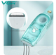 Дитяча машинка для стрижки волосся VGR 151 Baby Hair Clipper безшумна до 50 дБ IPX7 акумулятор 800 мАг 120 хв роботи USB 3 насадки контейнер для волосся - изображение 7
