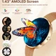 Смарт годинник UWatch Smart Luna Cherry Rubber AMOLED з дзвінками 3 ремінці - зображення 4