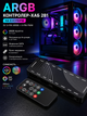 Контролер-хаб 2в1 ARGB на 8 кулерів (5V 3-pin + PWM 4-pin), SATA, з пультом — підтримка ASUS Aura Sync / RGB Fusion / Mystic Light - зображення 1