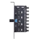 Реобас PCI FanHub на 8 вентиляторов (4-pin PWM/3-pin), MOLEX питания, внутренний контроллер кулеров ПК - изображение 2