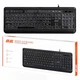 Клавіатура мембранна USB з підсвіткою LED 2E KS-120 Black, 104key, USB-A, EN/UK, White LED - зображення 7