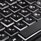 Клавіатура мембранна USB з підсвіткою LED 2E KS-120 Black, 104key, USB-A, EN/UK, White LED - зображення 10