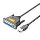 Кабель Ugreen US167 USB to DB25 Parallel Printer Cable (2m) Black (20224) - изображение 1