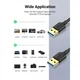 Кабель Ugreen US128 USB-A 3.0 to USB-A (0.5m) Black (10369) - зображення 4