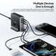 Сетевое зарядное устройство для Essager Engine 85W Desktop Charging Station Black (EZC85W-SXB0G-Z) - изображение 6