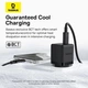 Сетевое зарядное устройство Baseus Palm Fast Charger Type-C 20W Cable Type-C to Type-C 60W (1m) Black (P10111602113-01) - изображение 2