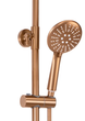 Душовий гарнітур REA LUNGO BRUSHED COPPER з термостатом та виливом - зображення 4