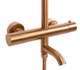 Душовий гарнітур REA LUNGO BRUSHED COPPER з термостатом та виливом - зображення 6