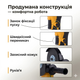 Набор аккумуляторного инструмента 2в1 мощный шуруповерт 75 Nm и болгарка 125 мм 48V 6.0Ah желтый в кейсе - изображение 5