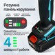 Бесщеточная аккумуляторная болгарка 125 мм модель DUC666 24V с регулировкой оборотов и двумя аккумуляторами в кейсе синяя - изображение 3