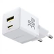 МЗП Baseus Palm Fast Charger Type-C+USB 30W білий - зображення 2