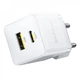 МЗП Baseus Palm Fast Charger Type-C+USB 20W (With Cable Type-C to Type-C 60W 1m) white - изображение 13