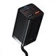 МЗП Baseus GaN3 Pro 65W (2 Type-C + 2 USB) + Кабель Type-C to Type-C 100W (1m) black - зображення 11