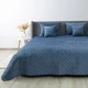 Покрывало двуспальное ТЕП Velour Ромб круглый 4-00517_22874 220х240 см синее - изображение 1