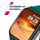 Смарт-часы с Bluetooth-звонками и большим дисплеем Canyon Chatter SW-58, мониторинг активности и сна, пульсометр, уведомления, защита от влаги, длительная автономная работа, черно-зеленый - изображение 5