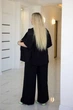 Жіночий літній костюм (брюки+майка+сорочка) Uaclothes 56 Чорний (like37949-1838013117) - изображение 4