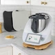 Легко ковзна бамбукова роликова дошка/слайдер PUERSI TMG-P-2 для Thermomix TM6/TM5, 2-го покоління з коліщатками, білосніжний (my-14090) - зображення 6