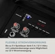 Мобільна акустична система динамік, караоке Auna Moving 80.1 LED PA, USB SD BT AUX 10033255 (my-5051) - зображення 6