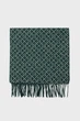 Чоловічий темно-зелений вовняний шарф з візерунком G PATTERN Gant OS 9920206 - изображение 2