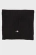 Чоловічий чорний шарф COTTON BLEND LOGO SCARF Gant OS 9910048 - изображение 2