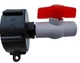 Переходник для еврокуба 60 мм х 1/2" с краном 1/2" - изображение 2
