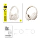 Беспроводные накладные наушники Baseus Bass BH1 Lite White - изображение 3