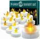 Свічки LED набір 24 шт тепле світло імітація полум’я tealight на батарейках XJ5659 - зображення 1