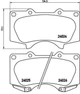 Комплект гальмівних колодок BREMBO P83102 Lexus GX, LX; Toyota Land Cruiser 044650K360, 0446560320, 044650K370 - изображение 1