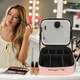 Дорожня косметичка Б'юті-кейс Make Up з LED-кислотром, тканинна косметичка валізка з підсвіткою, органайзер для косметики - зображення 14