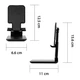 Подставка для планшета Dynamode smartphones/tablets 4-13 inches (Phone Stand black) - изображение 5