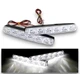 LED дневные ходовые огни Avtoaks универсальные 6 SMD 12V белый свет 2 шт - изображение 7