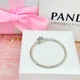 Срібний браслет Пандора Pandora із асиметричною застібкою-зіркою 599639C01 (20) - зображення 4