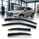 Дефлектори вікон вітровики для Mercedes-Benz GLE Coupe (C292) 2015-2019 Молдинг Нержавіюча сталь 3D (BBZGE1523-W/S) - изображение 1