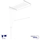 Сушарка для белья потолочная Casa Si Perfect Dry 8м 5 стержней белая CS42260V05 - изображение 1