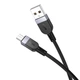 Кабель Hoco X109 Micro USB 1 м 2.4 А силікон для заряджання та передачі даних чорний - зображення 1
