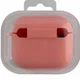 Футляр силиконовый с микрофиброй для Airpods Pro 12.Pink с карабином защита от царапин и ударов - изображение 2