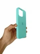Чехол силиконовый Full Cover для iPhone 12 12 Pro защита камеры голубой Sea Blue - изображение 5