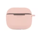 Силіконовий футляр з карабіном для AirPods 3 колір 19.Pink sand розмір 80x90x30 мм - зображення 6