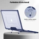 Накладка TPU PC для MacBook Pro 14 дюймов 2021 2023 2024 2025 Navy с подставками и защитой от ударов - изображение 7