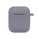 Силіконовий футляр з карабіном для Airpods 1 2 колір 55.Pine green розмір 80х90х30 мм - зображення 7