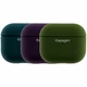 Футляр TPU Spigen Leather Armor для AirPods 3 Pitch Green термопластичный полиуретан с нейлоновым шнурком - изображение 2