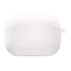 Силіконовий футляр з карабіном для Airpods Pro 09 White зносостійкий захисний чохол. - зображення 7