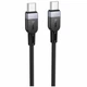 Кабель USB Type-C to Type-C 60W 3м черный силиконовый Hoco X109 для зарядки и передачи данных - изображение 1