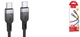 Кабель USB Type-C to Type-C 60W 2м чорний силіконовий Hoco X109 для заряджання та передачі даних - зображення 6